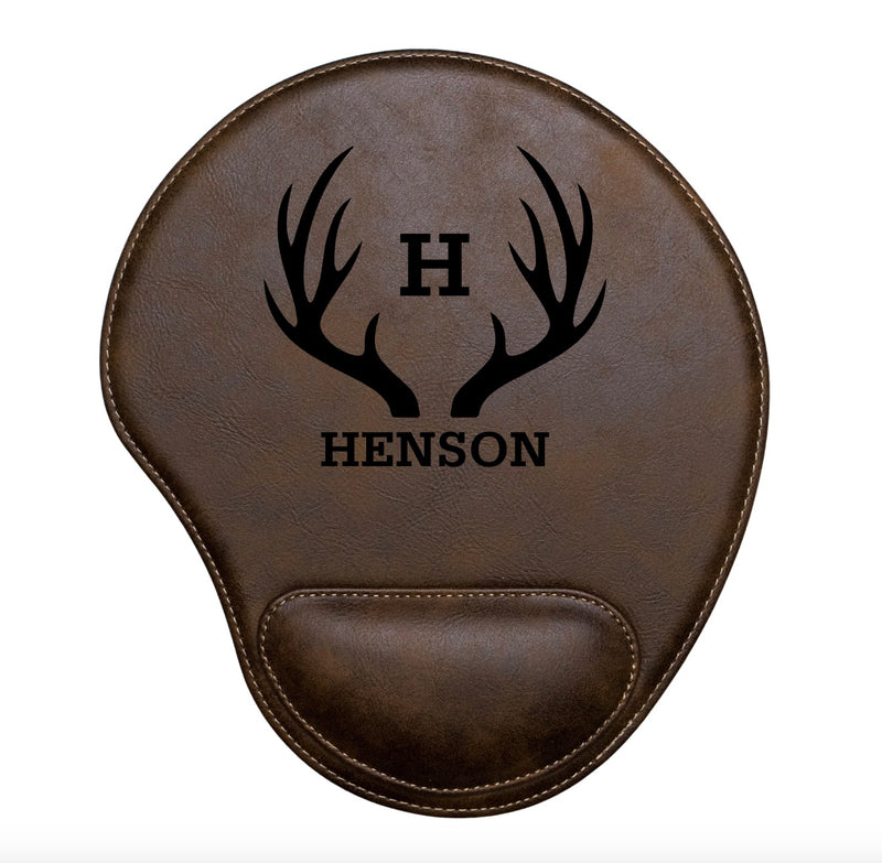 Personalized Rustic Brown Mouse Pad