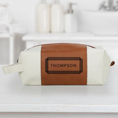 Personalized Vegan Leather Toiletry Bags