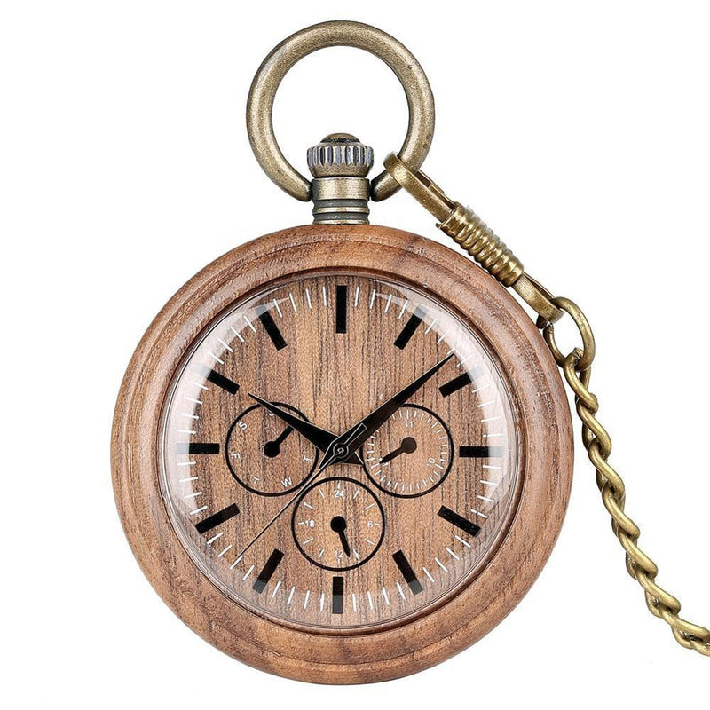 Personalized Wooden Pocket Watch | Perfecto