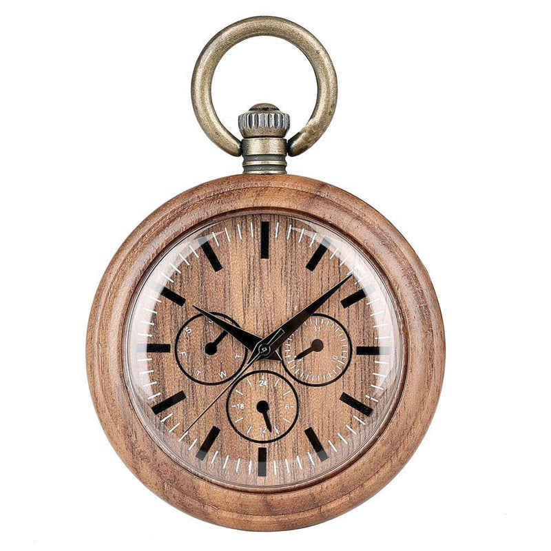 Personalized Wooden Pocket Watch | Perfecto