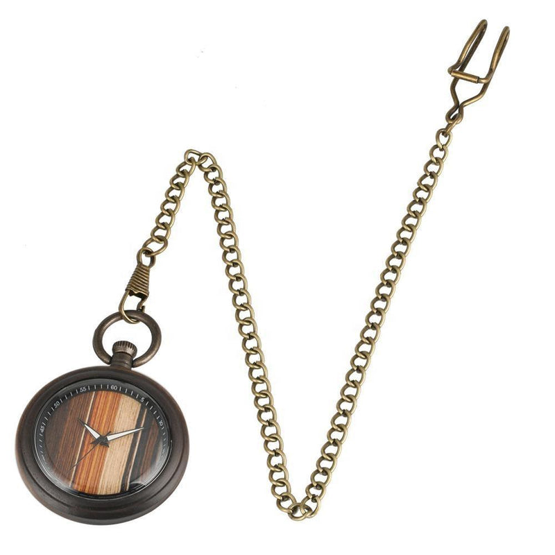 Personalized Wooden Pocket Watch | Valor