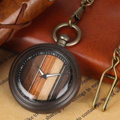 Personalized Wooden Pocket Watch | Valor