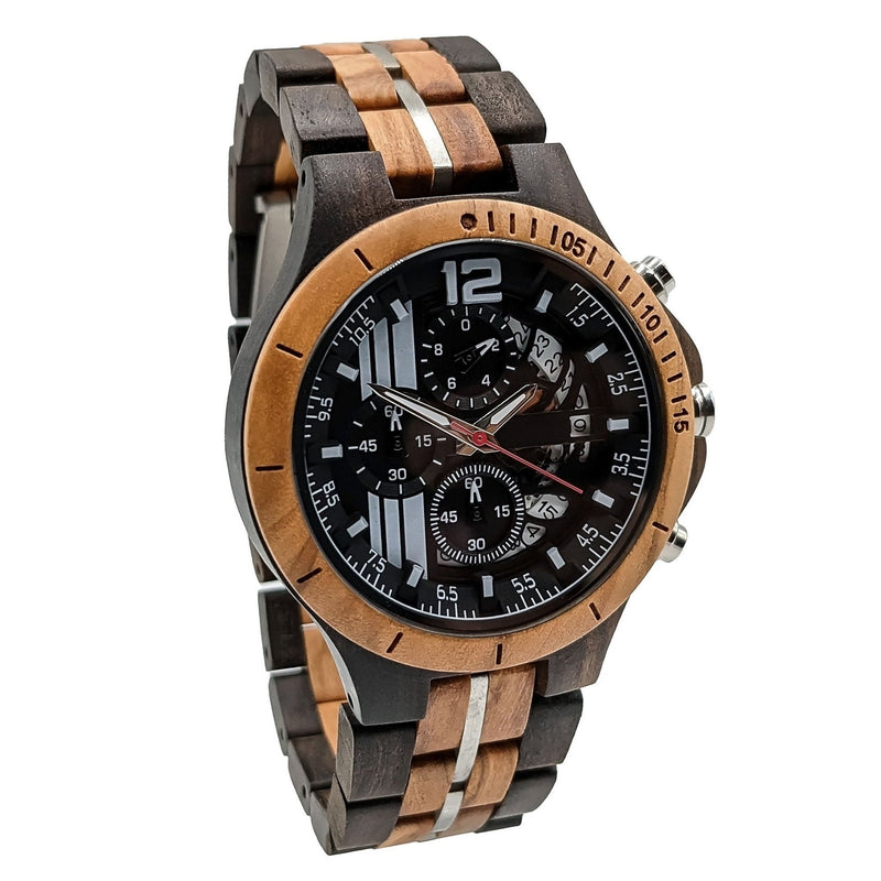 Personalized Tinto Wooden Watch | Olive Black
