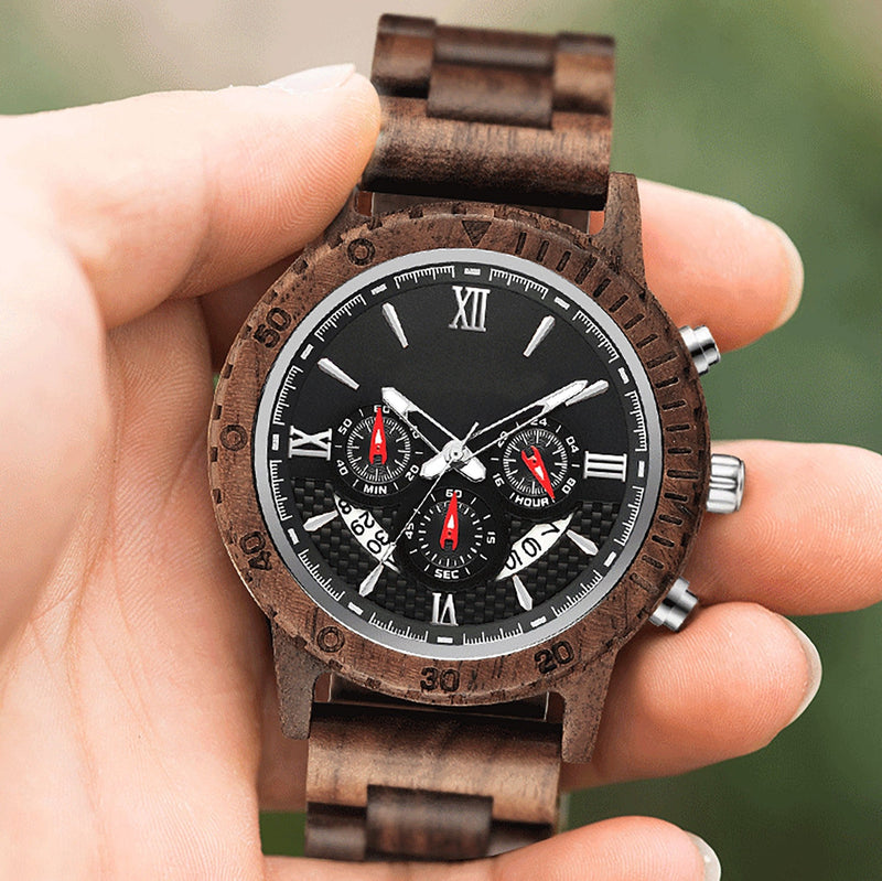 Personalized Dulce Wooden Watch | Walnut