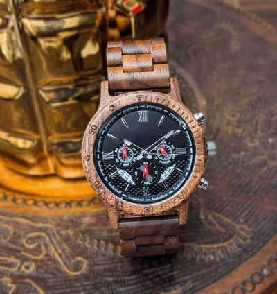 Personalized Dulce Wooden Watch | Walnut