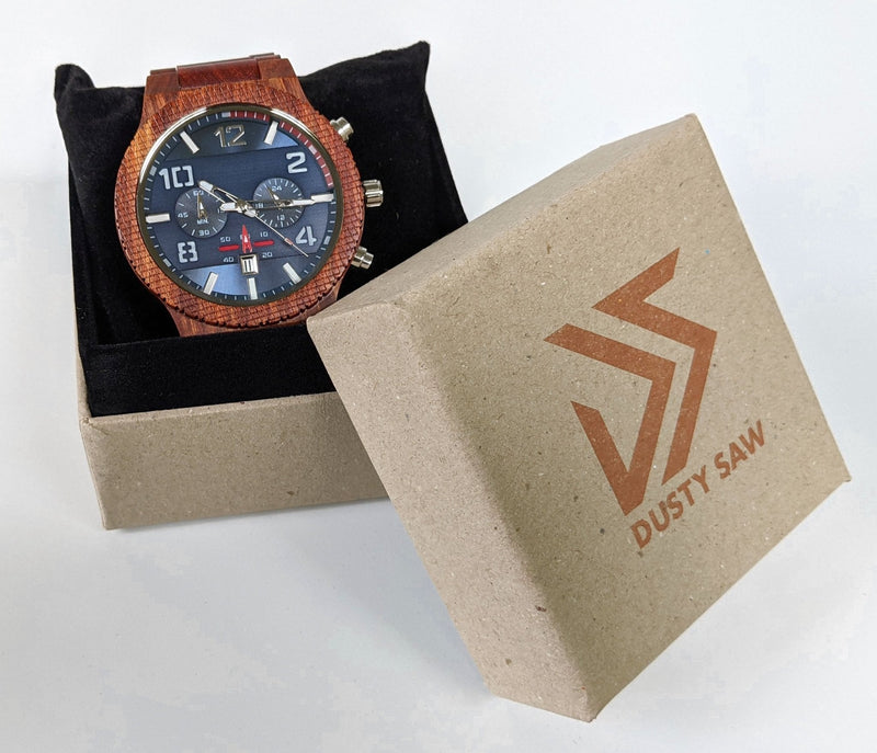 Personalized Audaz Wooden Watch | Red