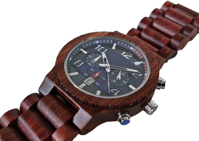 Personalized Audaz Wooden Watch | Red