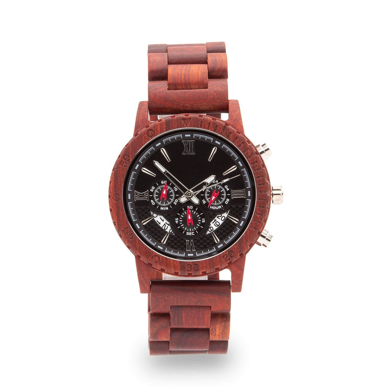 Personalized Dulce Wooden Watch | Red