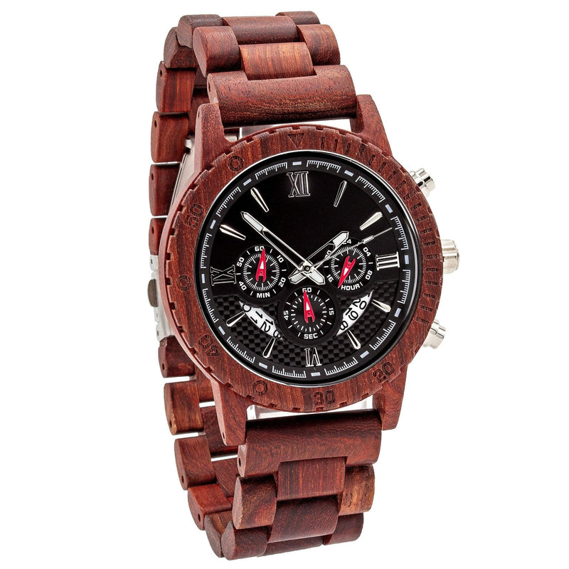 Personalized Dulce Wooden Watch | Red