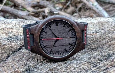 Personalized Energico Wooden Watch | Red