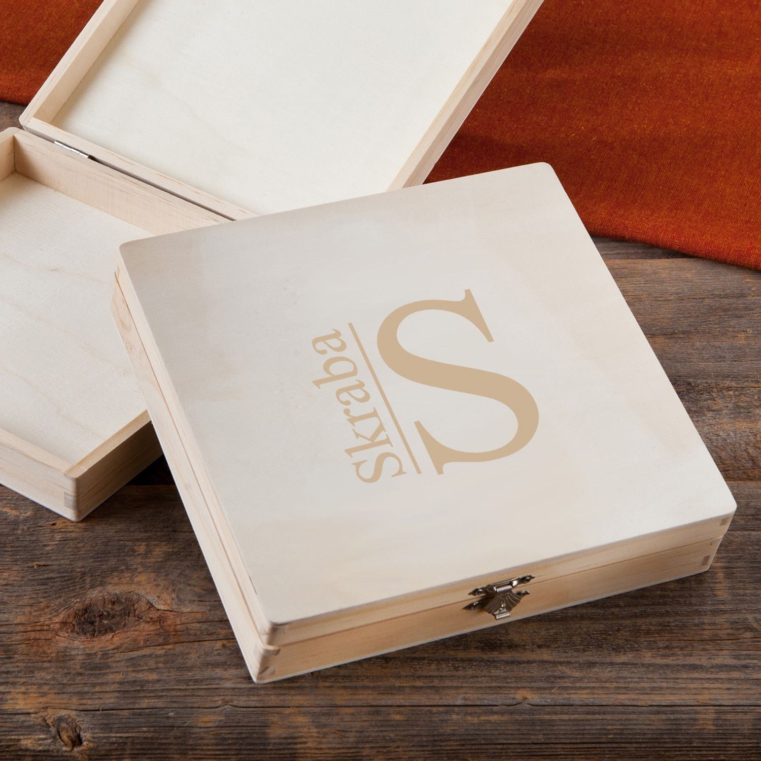 Engraved Bridesmaids Wooden Gift Box