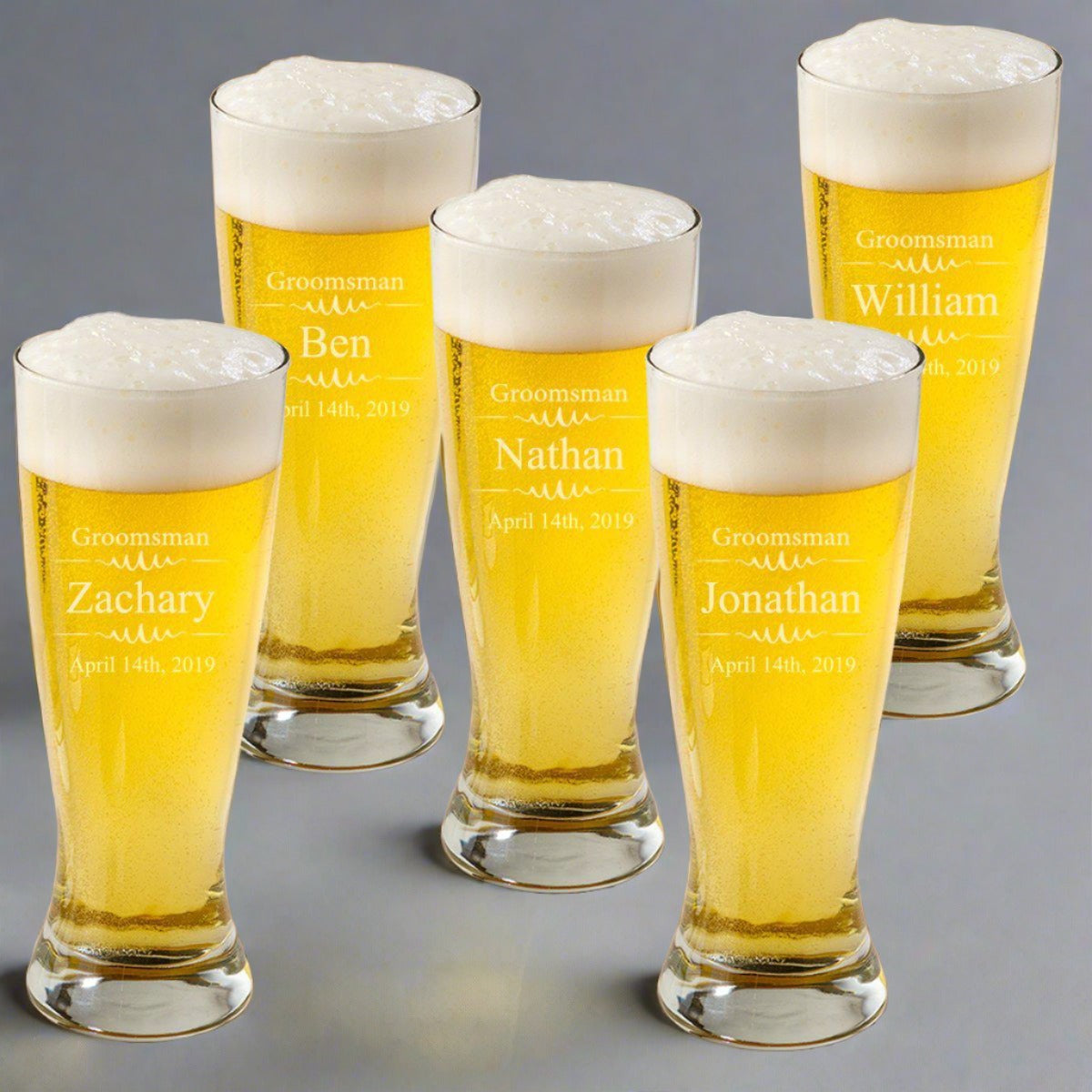 Photo Message For Couple Personalized 20oz Pilsner Glass