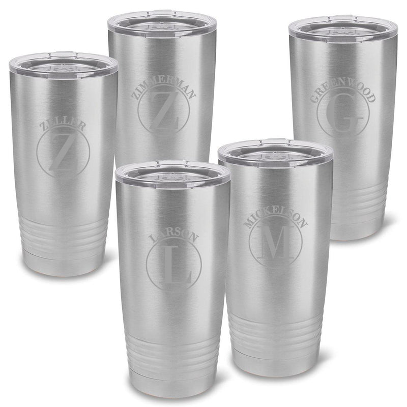 Personalized 20 oz Insulated Stainless Steel Tumbler - Black